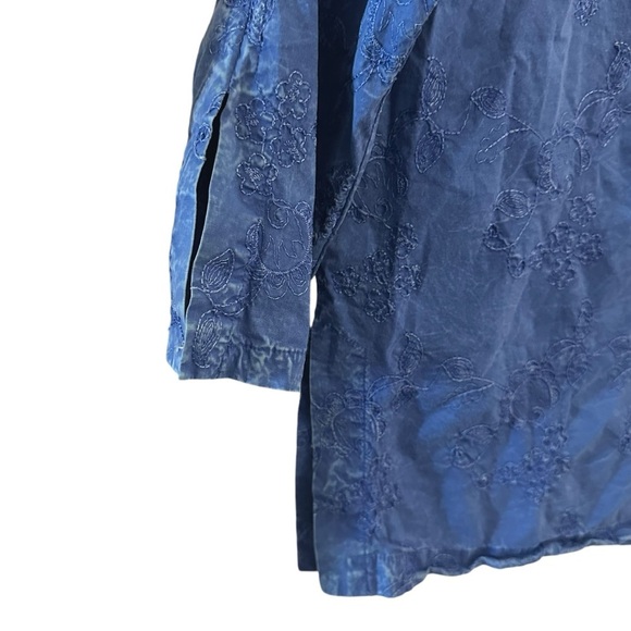 Michael Leu Embroidered Tunic Top M - Picture 4 of 5